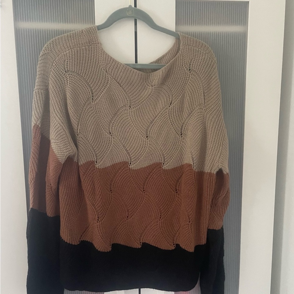 Colorblock Knit Sweater
